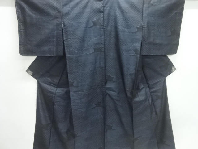 着物・帯 ] - 紬・お召し 未使用品 雲取り模様織り出し本場泥